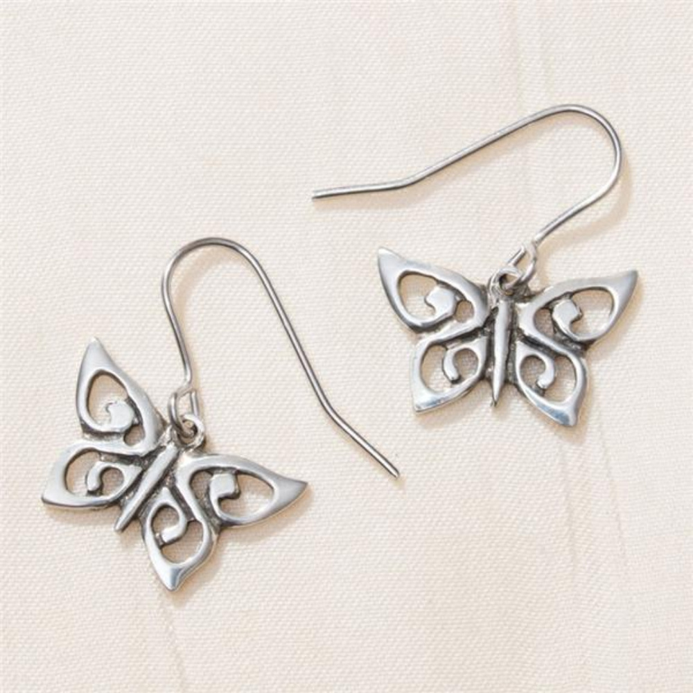 Spiral Butterfly Earrings